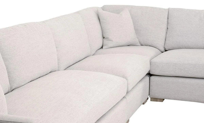 Clara Modular 2-Seat Left Slim Arm Sofa Performance& Feather Modular Components LOOMLAN By Essentials For Living