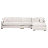 Clara Modular 2-Seat Left Slim Arm Sofa Performance& Feather Modular Components LOOMLAN By Essentials For Living