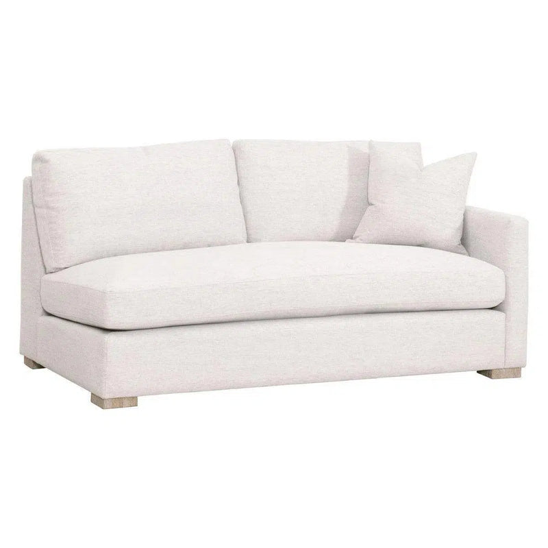 Clara Modular 2-Seat Right Slim Arm Sofa Performance& Feather Modular Components LOOMLAN By Essentials For Living