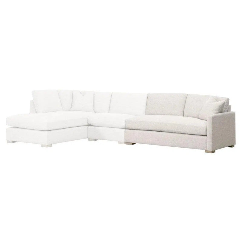 Clara Modular 2-Seat Right Slim Arm Sofa Performance& Feather Modular Components LOOMLAN By Essentials For Living