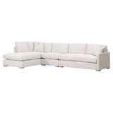 Clara Modular 2-Seat Right Slim Arm Sofa Performance& Feather Modular Components LOOMLAN By Essentials For Living