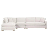 Clara Modular 2-Seat Right Slim Arm Sofa Performance& Feather Modular Components LOOMLAN By Essentials For Living