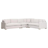 Clara Modular 2-Seat Right Slim Arm Sofa Performance& Feather Modular Components LOOMLAN By Essentials For Living