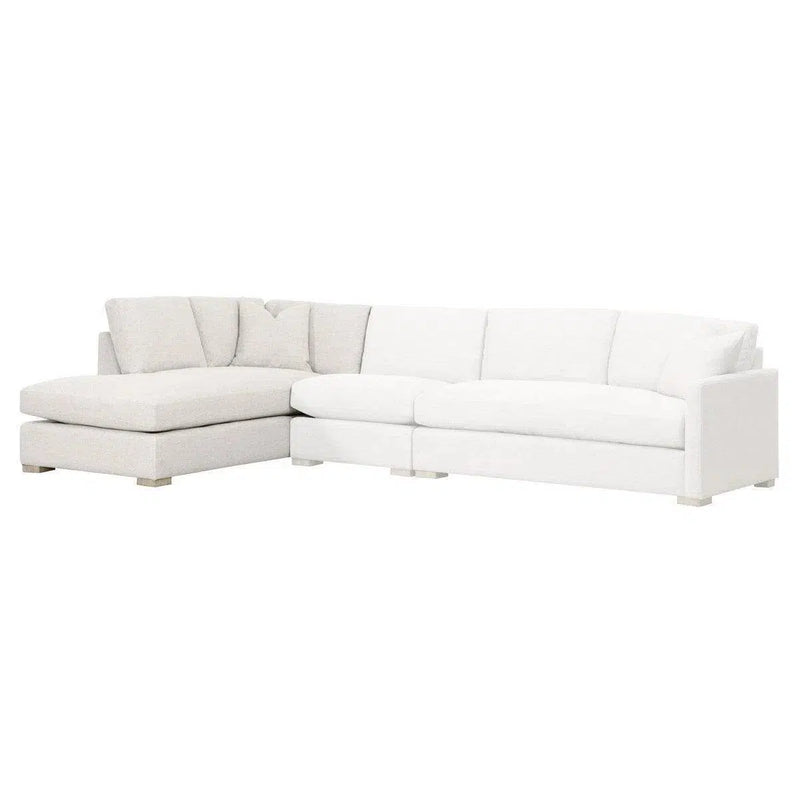 Clara Modular Left-Facing Chaise Performance Feather Fill Modular Components LOOMLAN By Essentials For Living