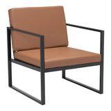 Claremont Arm Chair Brown Accent Chairs LOOMLAN By Zuo Modern