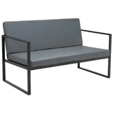 Claremont Sofa Gray in Steel Frame Sofas & Loveseats LOOMLAN By Zuo Modern