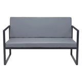 Claremont Sofa Gray in Steel Frame Sofas & Loveseats LOOMLAN By Zuo Modern