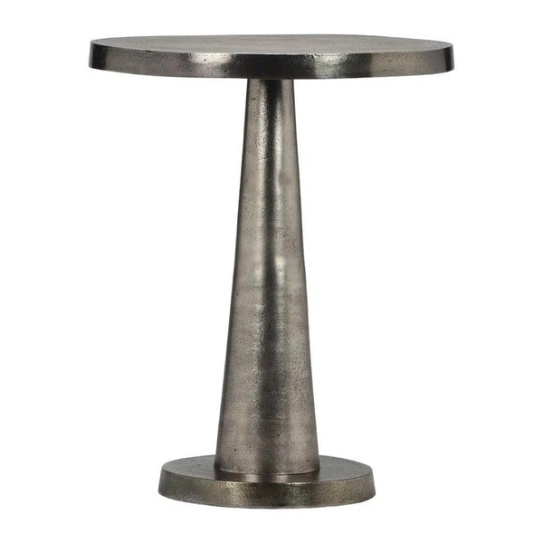 Clark Reclaimed Cast Aluminum Round End Table