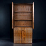 Clash Hutch Armoire Tall Bookcase Cabinet Bookcases LOOMLAN By Noir