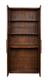 Clash Hutch Armoire Tall Bookcase Cabinet Bookcases LOOMLAN By Noir