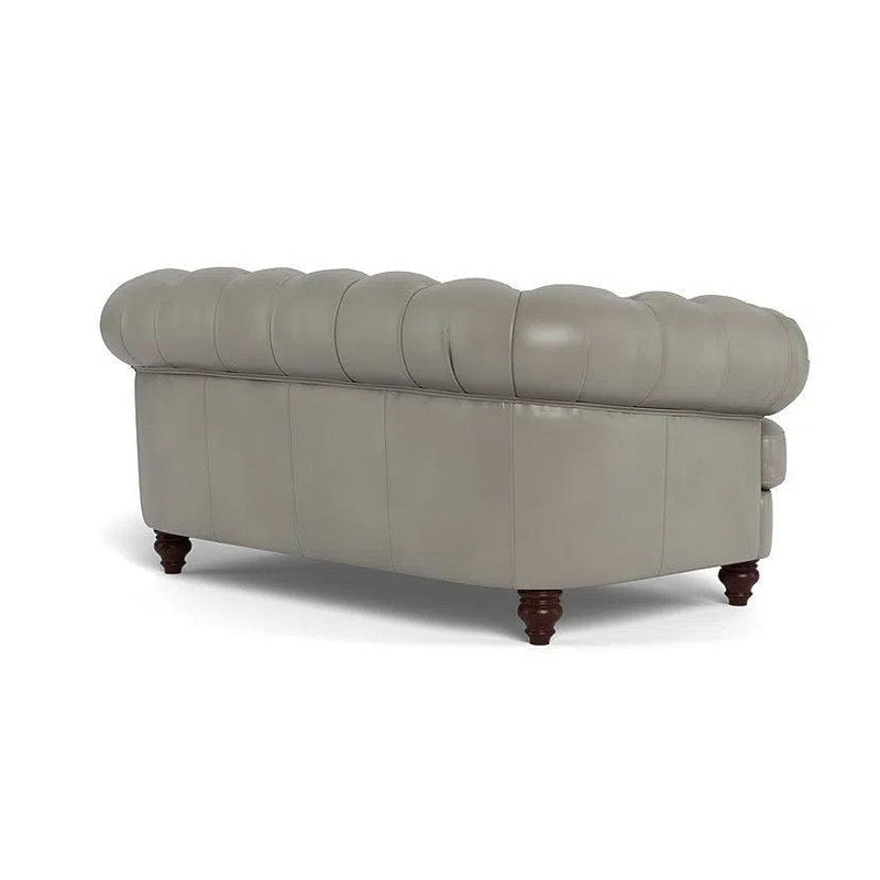 Classic Chesterfield-Inspired Leather Loveseat Retro Collection Sofas & Loveseats LOOMLAN By Uptown Sebastian