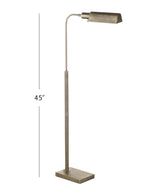 Clatsop Brass Metal Floor Lamp Floor Lamps LOOMLAN By Bassett Mirror