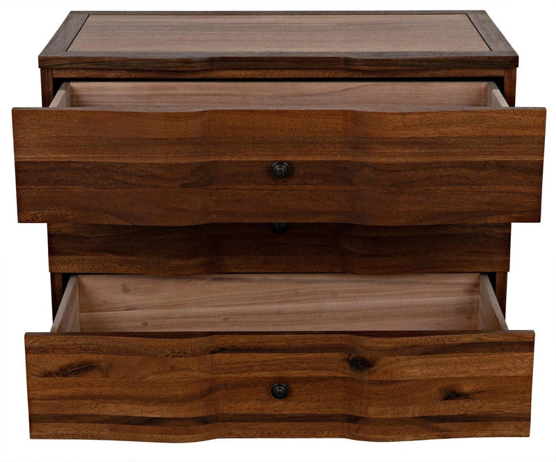 Claudie Wood Dark Walnut Chest Chests LOOMLAN By Noir