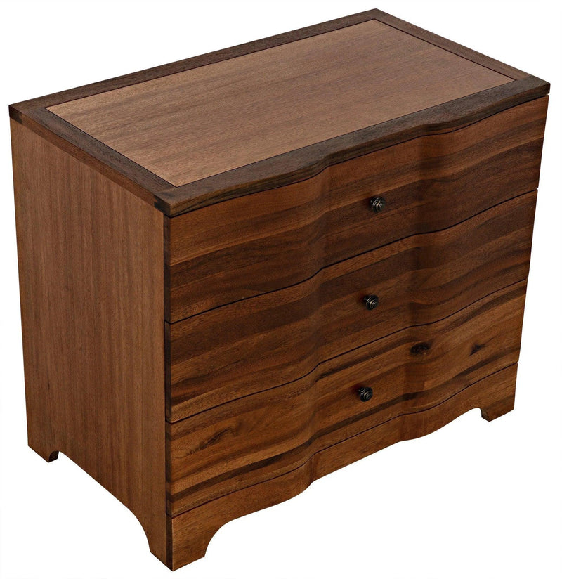 Claudie Wood Dark Walnut Chest Chests LOOMLAN By Noir