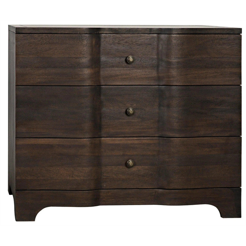 Claudie Wood Ebony Walnut Chest Chests LOOMLAN By Noir