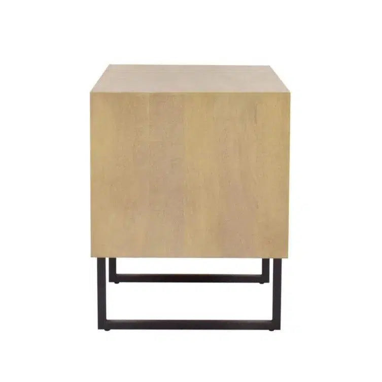 Clay Brown Mango Wood End Table Outdoor Side Tables LOOMLAN By Artesia