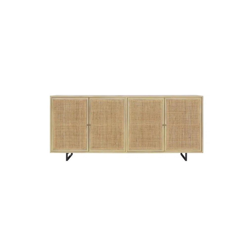 Clay Brown Sideboard Crafted from Solid Mango Wood Sideboards LOOMLAN By Artesia