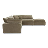 Clay Dream Polyester and Wood Green Modular Sectional Modular Sofas LOOMLAN By Moe's Home