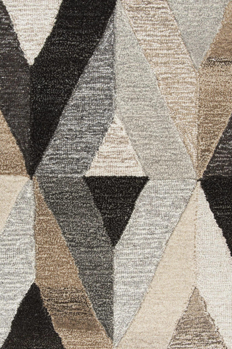 Clay Geometric Gray Large Area Rugs For Living Room Area Rugs LOOMLAN By LOOMLAN