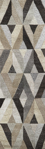 Clay Geometric Gray Large Area Rugs For Living Room Area Rugs LOOMLAN By LOOMLAN