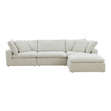 Clay Lounge Polyester Upholstered Modular Sectional Modular Sofas LOOMLAN By Moe's Home