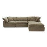 Clay Lounge Polyester Upholstered Modular Sectional Modular Sofas LOOMLAN By Moe's Home