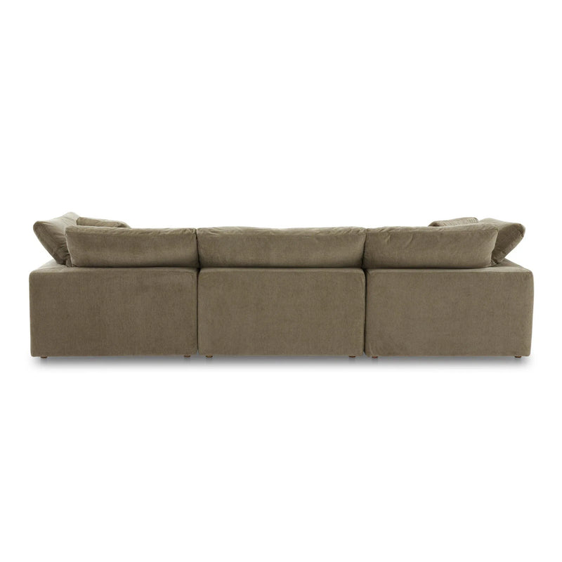 Clay Lounge Polyester Upholstered Modular Sectional Modular Sofas LOOMLAN By Moe's Home