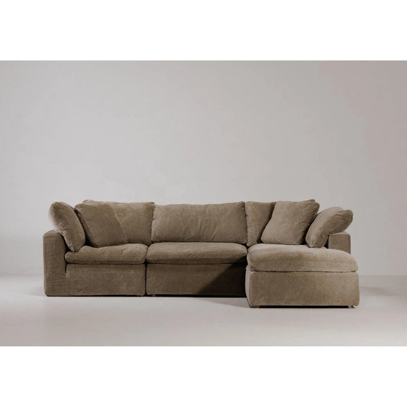 Clay Lounge Polyester Upholstered Modular Sectional Modular Sofas LOOMLAN By Moe's Home