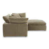 Clay Nook Polyester and Wood Green Modular Sectional Modular Sofas LOOMLAN By Moe's Home