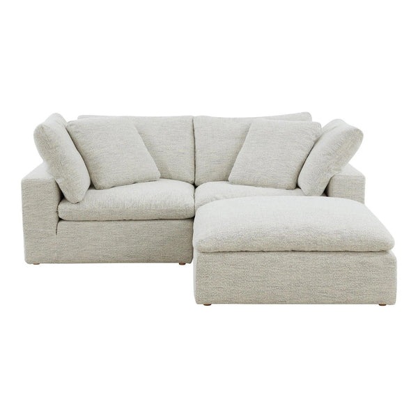 Clay Nook Polyester Upholstered Light Grey Modular Sectional Modular Sofas LOOMLAN By Moe's Home