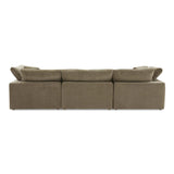 Clay Polyester and Wood Green Modular Sofa Modular Sofas LOOMLAN By Moe's Home