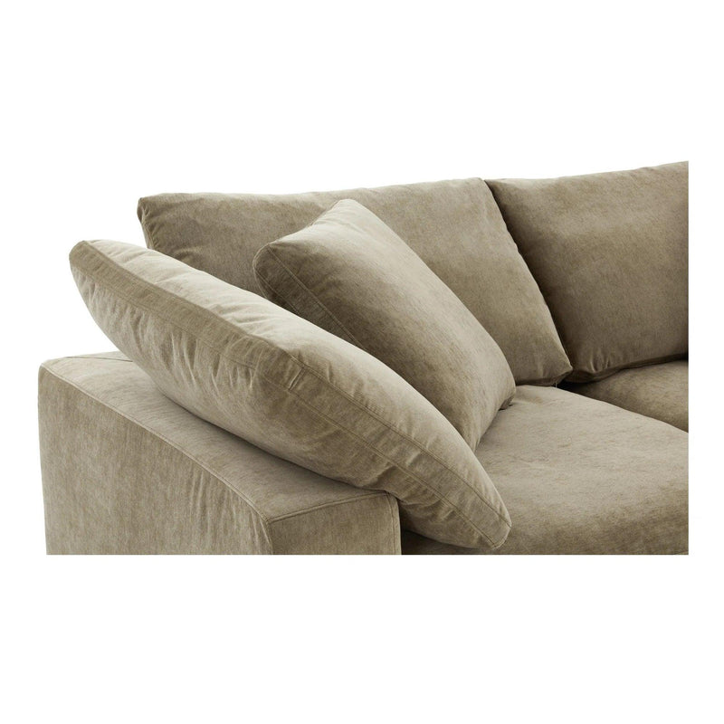 Clay Polyester and Wood Green Modular Sofa Modular Sofas LOOMLAN By Moe's Home