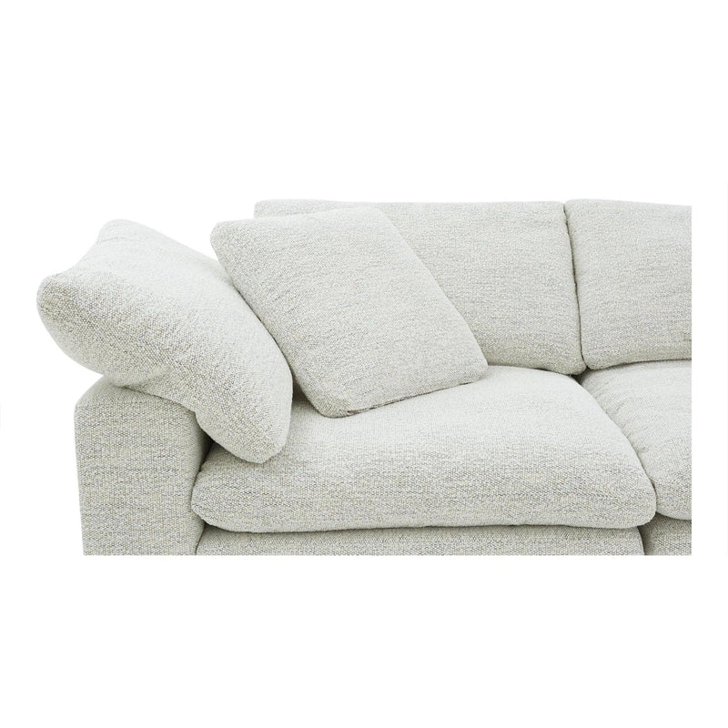 Clay Polyester and Wood Off-White Modular Sofa Modular Sofas LOOMLAN By Moe's Home