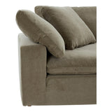 Clay Polyester Upholstered Green Corner Chair Modular Sofas LOOMLAN By Moe's Home