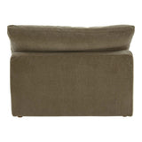 Clay Polyester Upholstered Green Slipper Chair Modular Sofas LOOMLAN By Moe's Home