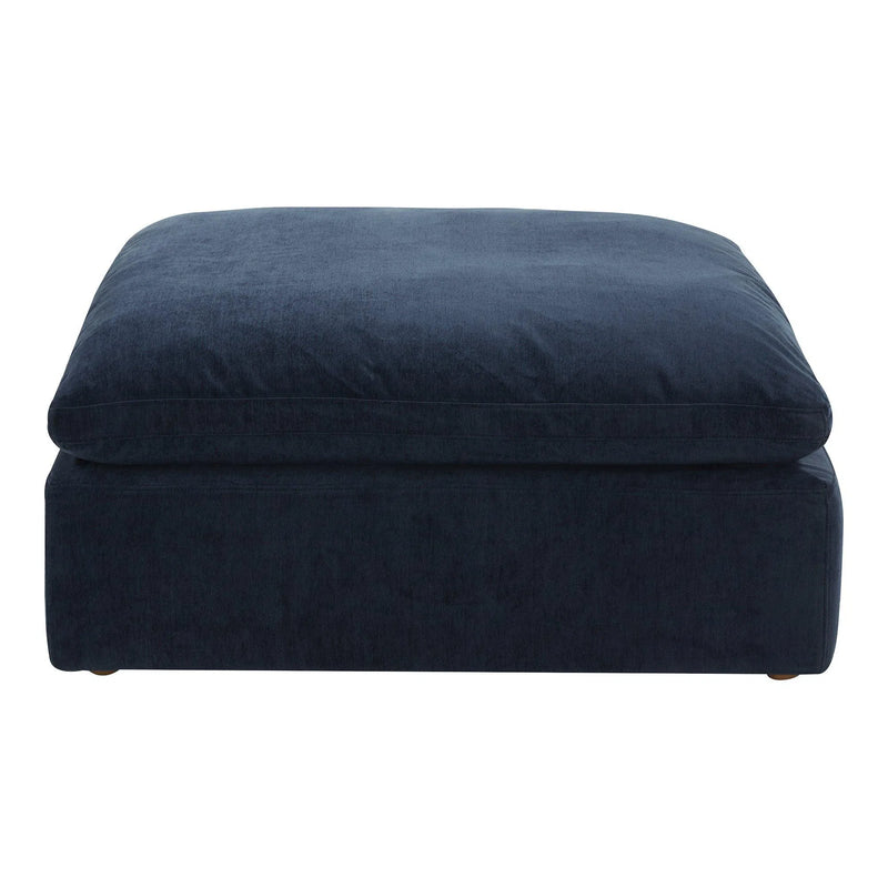 Clay Polyester Upholstered Ottoman Ottomans LOOMLAN By Moe's Home