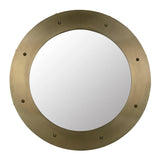 Clay Steel Vertical Large Mirror With Brass Finish Wall Mirrors LOOMLAN By Noir