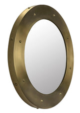 Clay Steel Vertical Large Mirror With Brass Finish Wall Mirrors LOOMLAN By Noir