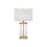 Clear Acrylic Gold Accents Grammercy Table Lamp Table Lamps LOOMLAN By Jamie Young