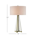 Clear Brass Lamont Table Lamp Table Lamps LOOMLAN By Currey & Co