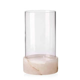 Clear Glass Alabaster Charlotte Stacked Hurricane Short Vases & Jars LOOMLAN By Jamie Young