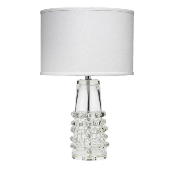 Clear Textured Glass Tall Ribbon Table Lamp Table Lamps LOOMLAN By Jamie Young