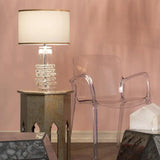 Clear Textured Glass Tall Ribbon Table Lamp Table Lamps LOOMLAN By Jamie Young