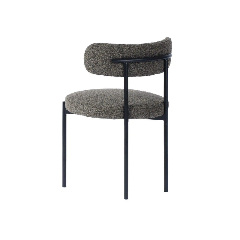 Cleo Dining Chair - Brown Boucle Dining Chairs LOOMLAN By LH Imports