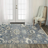 Clep Floral Gray Large Area Rugs For Living Room Area Rugs LOOMLAN By LOOMLAN