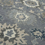 Clep Floral Gray Large Area Rugs For Living Room Area Rugs LOOMLAN By LOOMLAN