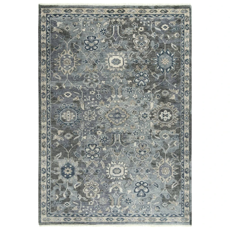 Clev Floral Gray Large Area Rugs For Living Room Area Rugs LOOMLAN By LOOMLAN