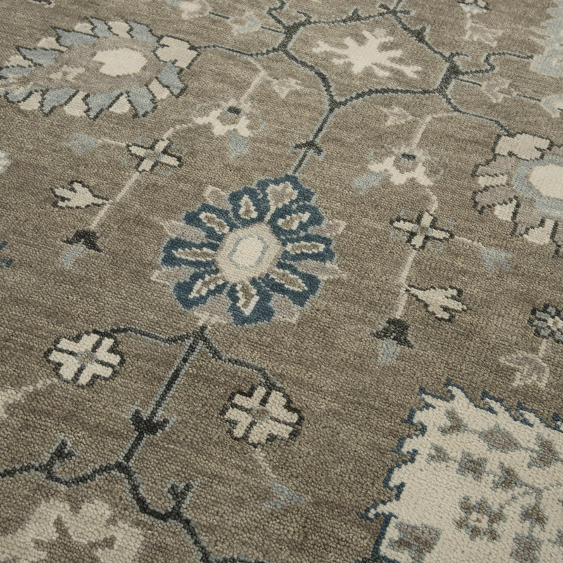 Clif Floral Brown Large Area Rugs For Living Room Area Rugs LOOMLAN By LOOMLAN