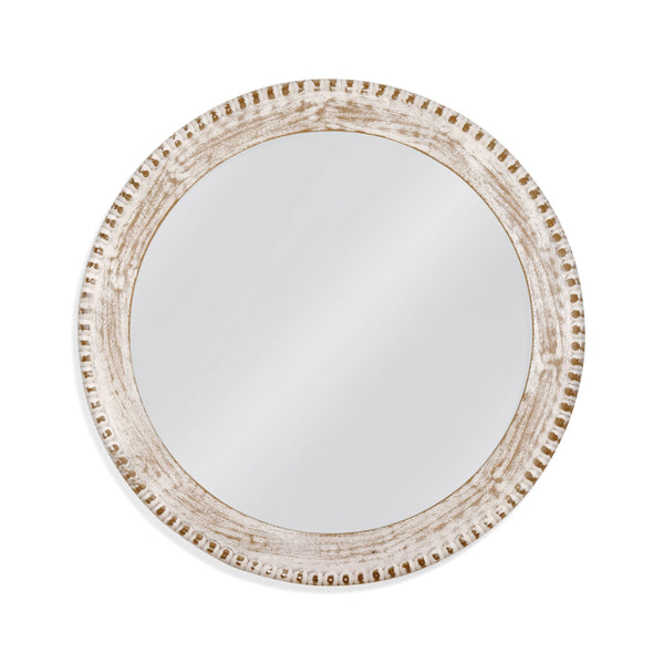 Clipped MDF White Wall Mirror Wall Mirrors LOOMLAN By Bassett Mirror