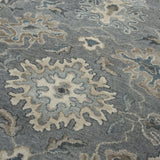Clit Floral Gray Large Area Rugs For Living Room Area Rugs LOOMLAN By LOOMLAN